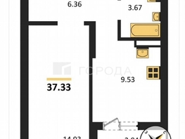Продается 1-комнатная квартира Оловозаводская ул, 37.33  м&sup2;, 5400000 рублей