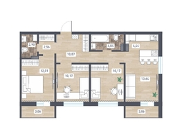 Продается 4-комнатная квартира ЖК Радуга Сибири, дом 14, 73.86  м&sup2;, 8863200 рублей