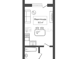 Продается Студия 2-й микрорайон, 30.3  м&sup2;, 5319000 рублей
