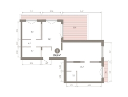 Продается 2-комнатная квартира ЖК Европейский берег, дом 46, 106.81  м&sup2;, 15090000 рублей