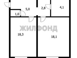 Продается 2-комнатная квартира Г.Гололобовой ул, 50.3  м&sup2;, 3500000 рублей