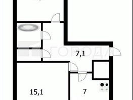 Продается 2-комнатная квартира Шукшина ул, 44.5  м&sup2;, 3850000 рублей