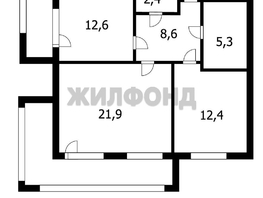 Продается 2-комнатная квартира Танковая ул, 63.2  м&sup2;, 10800000 рублей
