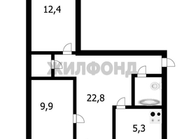 Продается 3-комнатная квартира Владимировский спуск, 54.7  м&sup2;, 6200000 рублей