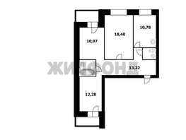 Продается 3-комнатная квартира Виктора Уса ул, 72.4  м&sup2;, 6300000 рублей
