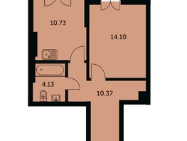 Продается 1-комнатная квартира ЖК Академия, дом 3, 40.6  м&sup2;, 9230000 рублей