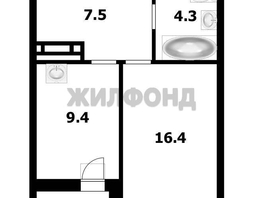 Продается 1-комнатная квартира ЖК Зоркий, 38.5  м&sup2;, 5150000 рублей