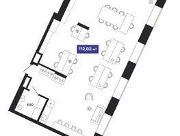 Продается Офис АО Гагарин Сити, 112.67  м&sup2;, 49800000 рублей