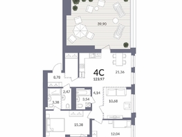 Продается 4-комнатная квартира ЖК Горская Лагуна, 83.4  м&sup2;, 29600000 рублей