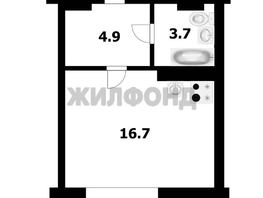 Продается Студия Ядринцевская ул, 25.2  м&sup2;, 5380000 рублей