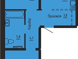Продается 2-комнатная квартира ЖК Самоцветы, Бирюза дом 3, 63.9  м&sup2;, 8430000 рублей