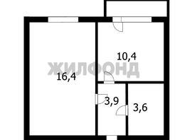 Продается 1-комнатная квартира Краснообск, 34.6  м&sup2;, 6000000 рублей