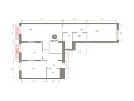 Продается 3-комнатная квартира ЖК Европейский берег, дом 45, 107.97  м&sup2;, 15940000 рублей