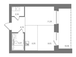 Продается Студия ЖК Спектр, дом 10, 47.87  м&sup2;, 7390000 рублей