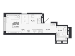 Продается Студия ЖК Ясный берег, дом 33, 28.4  м&sup2;, 5088000 рублей