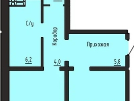 Продается 2-комнатная квартира ЖК Акварельный 4.0, 67.3  м&sup2;, 7350000 рублей