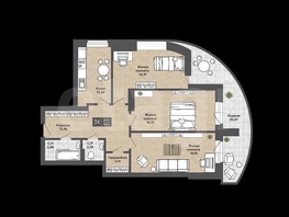 Продается 3-комнатная квартира ЖК Сосны, б/с 4,3, 110  м&sup2;, 11700000 рублей