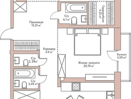 Продается 4-комнатная квартира ЖК Флора и Фауна, 12г, 138.96  м&sup2;, 49800000 рублей