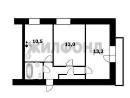 Продается 2-комнатная квартира Сибиряков-Гвардейцев ул, 47.6  м&sup2;, 4500000 рублей
