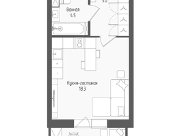 Продается Студия ЖК Тетрис, корпус 2, 29.3  м&sup2;, 6101600 рублей