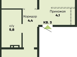 Продается 2-комнатная квартира ЖК Гренландия, Лес дом №4, 64.9  м&sup2;, 7400000 рублей