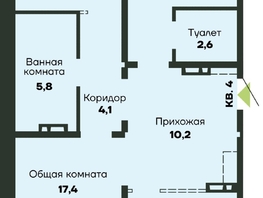 Продается 3-комнатная квартира ЖК Гренландия, Лес дом №4, 93.8  м&sup2;, 9484000 рублей
