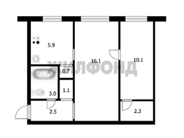 Продается 2-комнатная квартира Карла Маркса пр-кт, 42  м&sup2;, 4900000 рублей