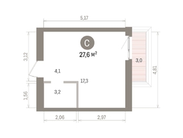 Продается Студия ЖК Европейский берег, дом 32, 27.62  м&sup2;, 6790000 рублей