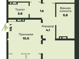Продается 3-комнатная квартира ЖК Гренландия, Лес дом №4, 93.8  м&sup2;, 9484000 рублей