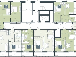 Продается 1-комнатная квартира ЖК Дом в Мичуринском, блок 2, 44.38  м&sup2;, 4413591 рублей