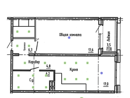 Продается 1-комнатная квартира ЖК Акварельный 4.0, 53.7  м&sup2;, 7500000 рублей