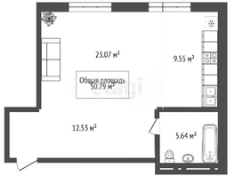 Продается Студия ЖК Classic House (Классик Хаус), 50.7  м&sup2;, 8850000 рублей