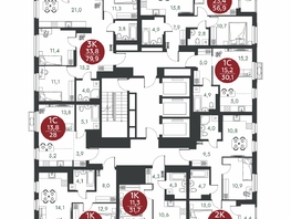 Продается 2-комнатная квартира ЖК Скандинавские кварталы, дом 1, 56.9  м&sup2;, 7262000 рублей