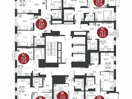 Продается 2-комнатная квартира ЖК Скандинавские кварталы, дом 1, 57.55  м&sup2;, 7640200 рублей