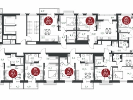 Продается 1-комнатная квартира ЖК Скандинавские кварталы, дом 1, 43.45  м&sup2;, 6076400 рублей