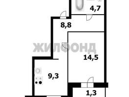 Продается 1-комнатная квартира ЖК Столетов, дом 1, 36.8  м&sup2;, 3999000 рублей