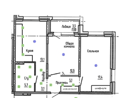 Продается 2-комнатная квартира ЖК Акварельный 4.0, 58.7  м&sup2;, 8565000 рублей