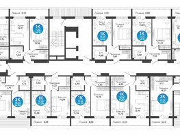 Продается 2-комнатная квартира ЖК Семейный квартал, дом 4, 62.51  м&sup2;, 7194300 рублей