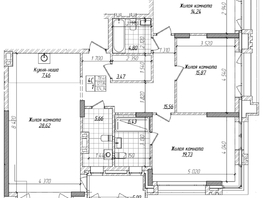 Продается 2-комнатная квартира ЖК Горького, 10, 121.8  м&sup2;, 28150000 рублей