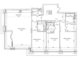 Продается 2-комнатная квартира ЖК Горького, 10, 128.9  м&sup2;, 27400000 рублей
