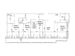 Продается 2-комнатная квартира ЖК Чернышевский, корп 3.3, 90.79  м&sup2;, 21000000 рублей