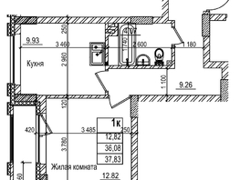Продается 1-комнатная квартира ЖК Чернышевский, корп 3.3, 36  м&sup2;, 6650000 рублей
