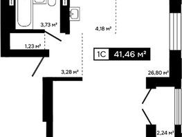 Продается Студия ЖК Платина, 39.22  м&sup2;, 16136000 рублей