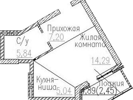 Продается Студия ЖК Пегас, 32.37  м&sup2;, 7528000 рублей
