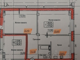 Продается 2-комнатная квартира Спортивная ул, 75.5  м&sup2;, 7800000 рублей