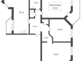 Продается 4-комнатная квартира Красный пр-кт, 117  м&sup2;, 15300000 рублей