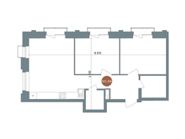 Продается 2-комнатная квартира  19/56 Кварталы Телецентра, 2, 60.3  м&sup2;, 10690000 рублей