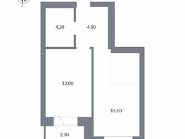 Продается 2-комнатная квартира ЖК Державина, 50, 38.4  м&sup2;, 10200000 рублей