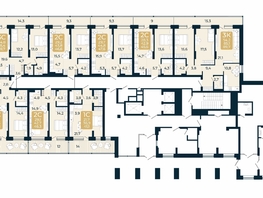 Продается 2-комнатная квартира ЖК Первый на Есенина, дом 3, 54.3  м&sup2;, 9178700 рублей