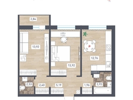 Продается 2-комнатная квартира ЖК Радуга Сибири, дом 14, 58.03  м&sup2;, 6006105 рублей